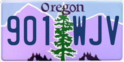 OR license plate 901WJV