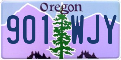 OR license plate 901WJY