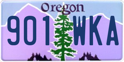 OR license plate 901WKA
