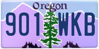 OR license plate 901WKB