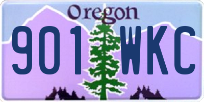 OR license plate 901WKC