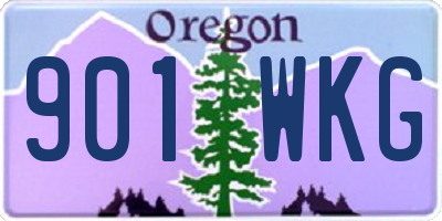 OR license plate 901WKG