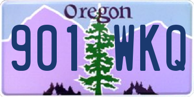 OR license plate 901WKQ