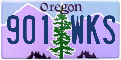 OR license plate 901WKS