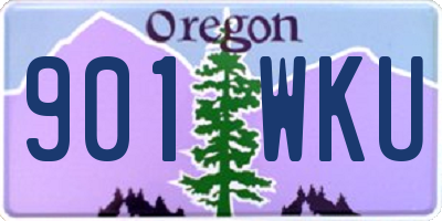 OR license plate 901WKU