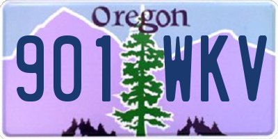 OR license plate 901WKV