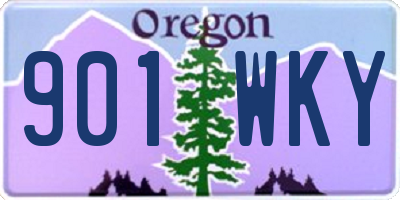 OR license plate 901WKY