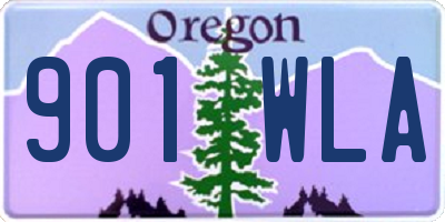 OR license plate 901WLA