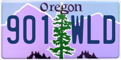 OR license plate 901WLD
