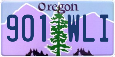 OR license plate 901WLI