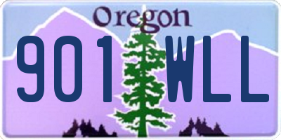 OR license plate 901WLL