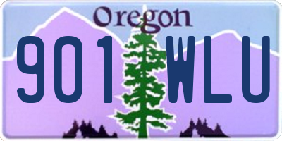 OR license plate 901WLU