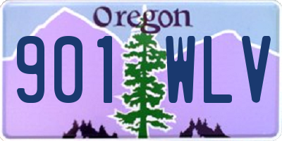 OR license plate 901WLV