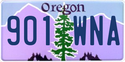 OR license plate 901WNA