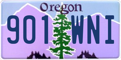 OR license plate 901WNI
