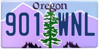 OR license plate 901WNL