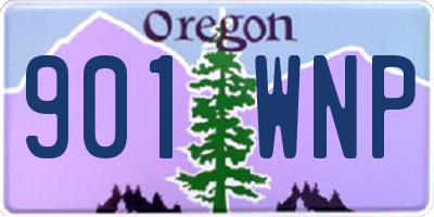 OR license plate 901WNP