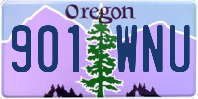 OR license plate 901WNU