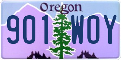 OR license plate 901WOY