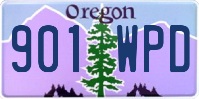 OR license plate 901WPD