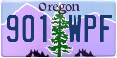OR license plate 901WPF