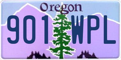 OR license plate 901WPL