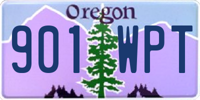 OR license plate 901WPT