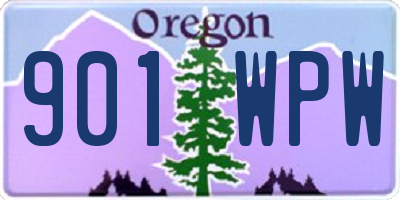 OR license plate 901WPW