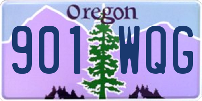 OR license plate 901WQG