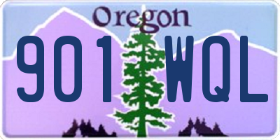 OR license plate 901WQL