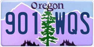 OR license plate 901WQS