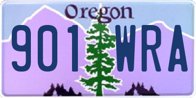 OR license plate 901WRA