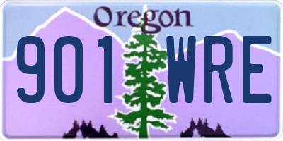OR license plate 901WRE