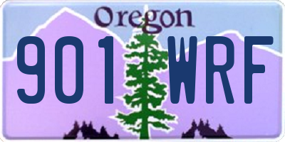 OR license plate 901WRF