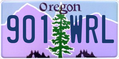 OR license plate 901WRL