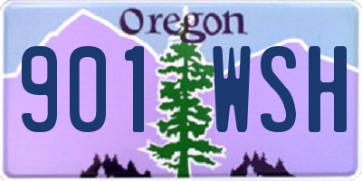 OR license plate 901WSH