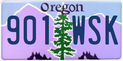 OR license plate 901WSK