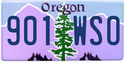 OR license plate 901WSO