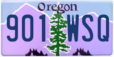OR license plate 901WSQ
