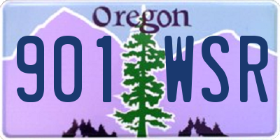 OR license plate 901WSR