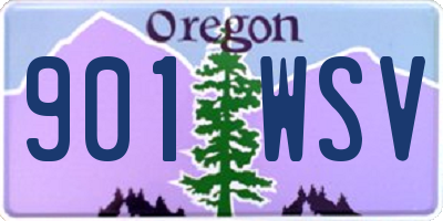 OR license plate 901WSV