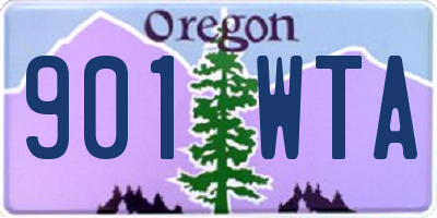 OR license plate 901WTA