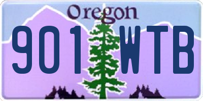 OR license plate 901WTB