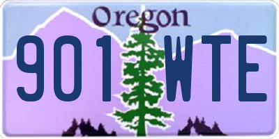 OR license plate 901WTE