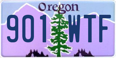 OR license plate 901WTF