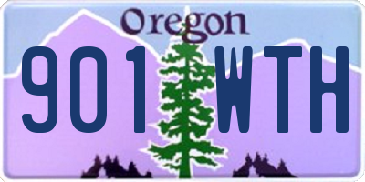 OR license plate 901WTH