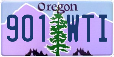 OR license plate 901WTI