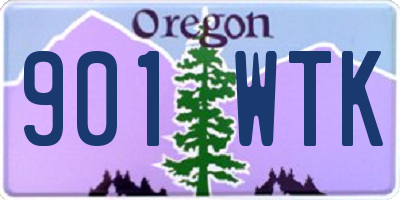 OR license plate 901WTK