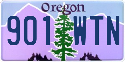 OR license plate 901WTN