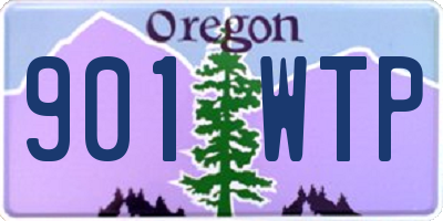 OR license plate 901WTP